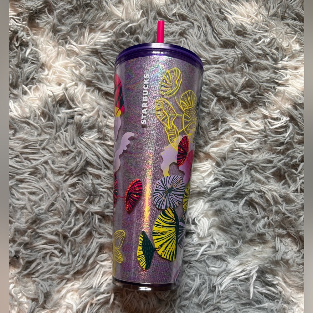 NWT Starbucks fall 2023 lilac hollow jellyfish tumbler